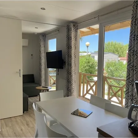 Le Rah, Moderne Et Spacieux Mobilhome, Camping Clos Du Thym Avec Piscine Argelès-sur-Mer Exterior foto
